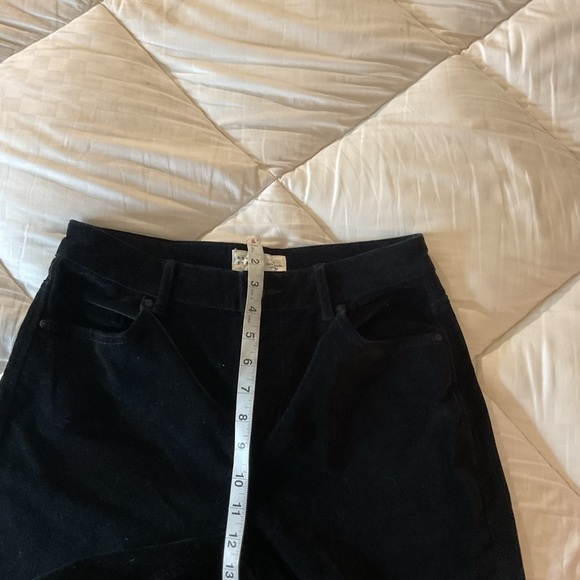 KATE SPADE Broome Street 27 Stretch Velveteen Pant Straight Leg Black - Picture 3 of 14